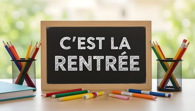 C'est la rentr&eacute;e sur une ardoise