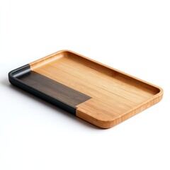 Elegant Bamboo Serving Tray with Minimalistic Design for Home Decor and Dining Use