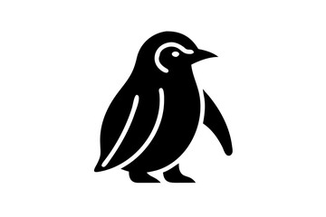 Obraz premium Black and White Penguin Vector Clipart Set for Minimalist Wall Art and DIY Crafts