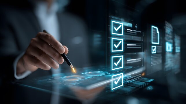 Digital checklist for task management, Streamlining workflow with digital tools, Enhancing productivity through automation, Quality assurance and compliance tracking