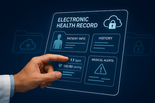Electronic health record system ehrms digital healthcare technology medical records patient data security