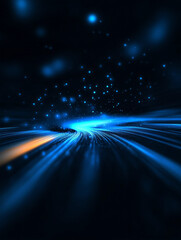 Technological light and particle background