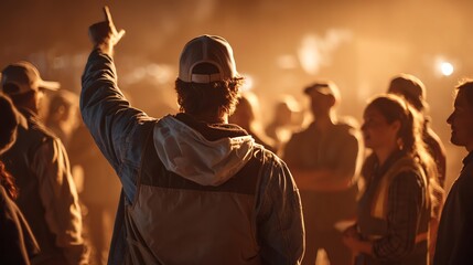 Leadership in Volunteer Programs Group gathering overlooking a lively discussion.