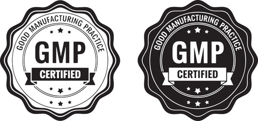 Gmp Certified Manufacturing Practice Seal vector, gmp, certified, manufacturing, practice, seal, stamp, badge, quality, assurance, regulation, compliance, standard, industry, business, award, recognit