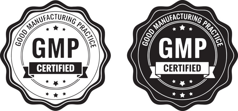 Gmp Certified Manufacturing Practice Seal vector, gmp, certified, manufacturing, practice, seal, stamp, badge, quality, assurance, regulation, compliance, standard, industry, business, award, recognit