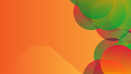 Vivid Circle Abstract: Bold circles overlap and blend in a harmonious gradient, evoking energy in a symphony of colorful motion.