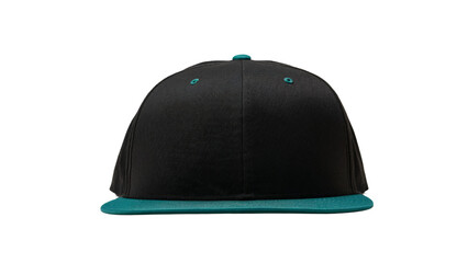 Fototapeta premium Stylish Cap: A fashionable cap with a contrasting color scheme. The cap features a classic design, offering versatility in fashion. 
