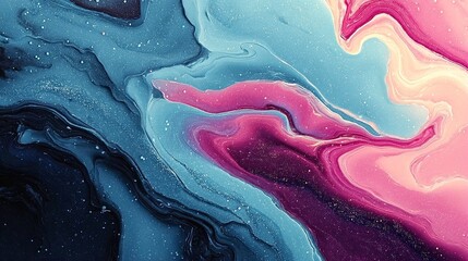Fototapeta premium Iridescent Galaxy-Inspired Fluid Background for UI/UX