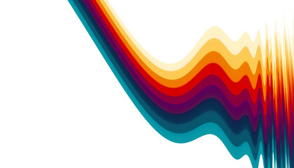 Futuristic background in simple retro style design with colorful lines. Overlay abstract retro design in 80's style with colorful