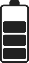 Battery charging icon.  battery charge levels. Technology concept. power electricity and energy symbols. battery level indicator symbol
