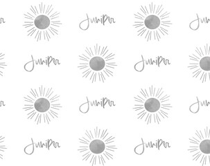 cute vector seamless pattern for kids, sunshine and typography design texture wallpaper