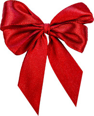 Red Festive Gift Ribbon Bow