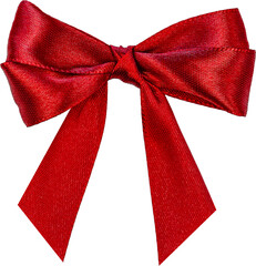 Red Festive Gift Ribbon Bow