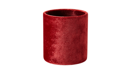 A soft velvet pen holder with subtle texturing for elegance, white background --ar 16:9