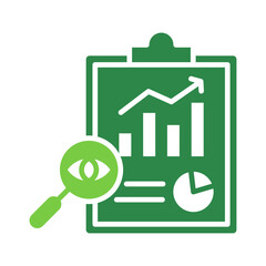 Transparency Report Icon Vector Illustration Green Version