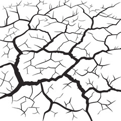 Texture of a grunge, cracked wall with a hole, showcasing a vintage, peeling paint pattern and rough, dry surface