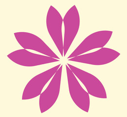 Set of .Colorful. geometric playful flower.. made from Plasticine modeling clay isolated on white background
