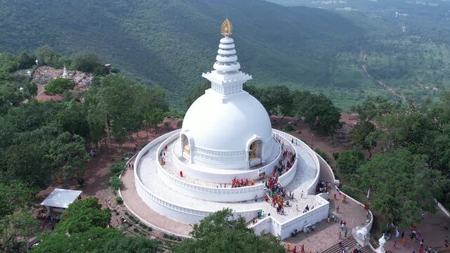 Vishwa Shanti Stupa, Rajgir, Nalanda, Bihar, India