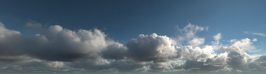 Obraz premium Scenic cloudscape panorama open sky 360 degrees hdr photography serene environment