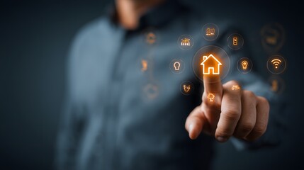 Smart home automation technology, Connected living with IoT devices, Future of intelligent home control, Digital transformation in residential properties
