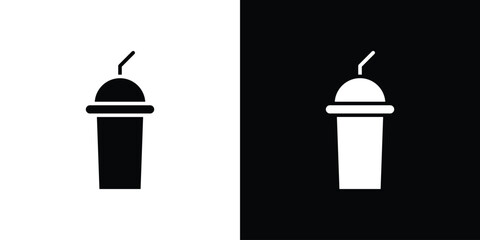 Shaker icon black flat pictogram. For graphic and web design.