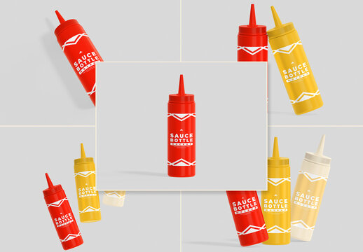 Sauce Bottle Mockup