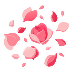 rose petals background