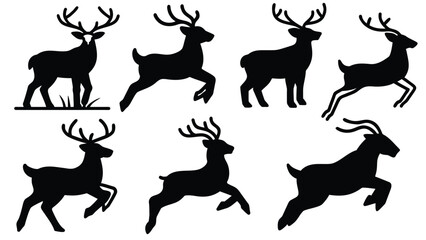 deer silhouette vector
