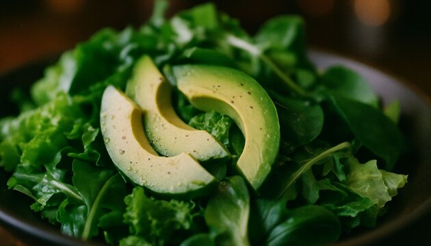 salad on a plate
