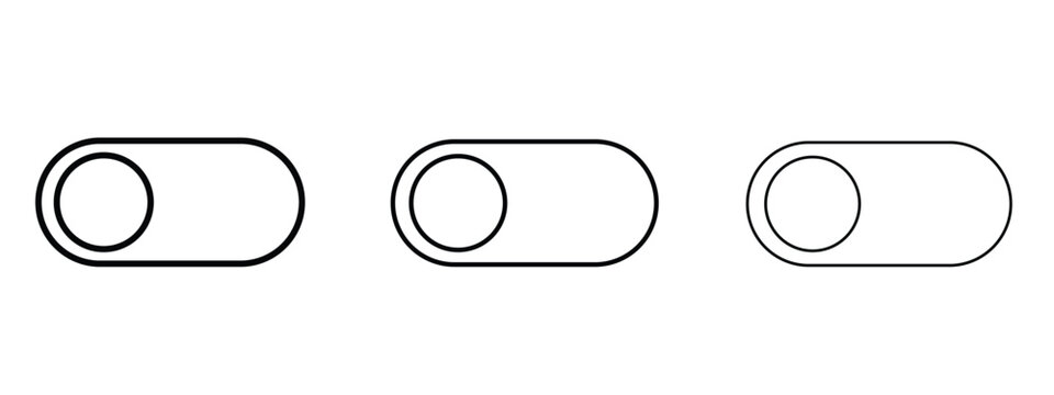 Switch icon thin line symbol on white background, editable stroke vector illustration