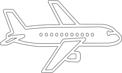 Airplane icon. Airplane icon vector. Flight transport symbol. Travel illustration. Holiday symbol. stock vector. Aircrafts flat style stock vector collection isolated on transparent background.