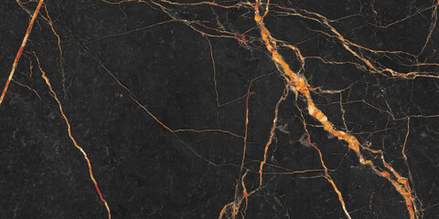 Black marble with golden veins