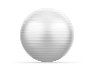 Dynamic yoga ball mockup for exercise and fitness branding and promotion, 3d illustration