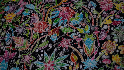 Intricate Colorful Traditional Textile Pattern