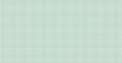 Geometric green plaid print in pastel tones, vector background