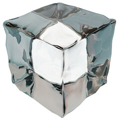 ice cube 3D abstract shape