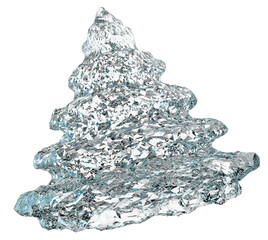 Ice spiral cone 3D abstract shape