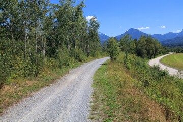 Drava River bicycle route in Austria