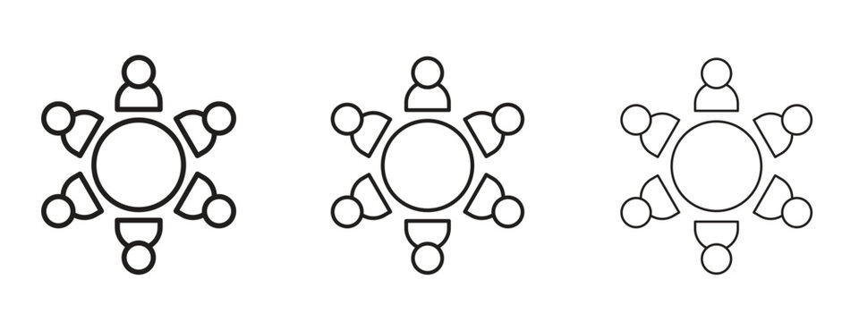 Business incubator icon thin line symbol on white background, editable stroke vector illustration