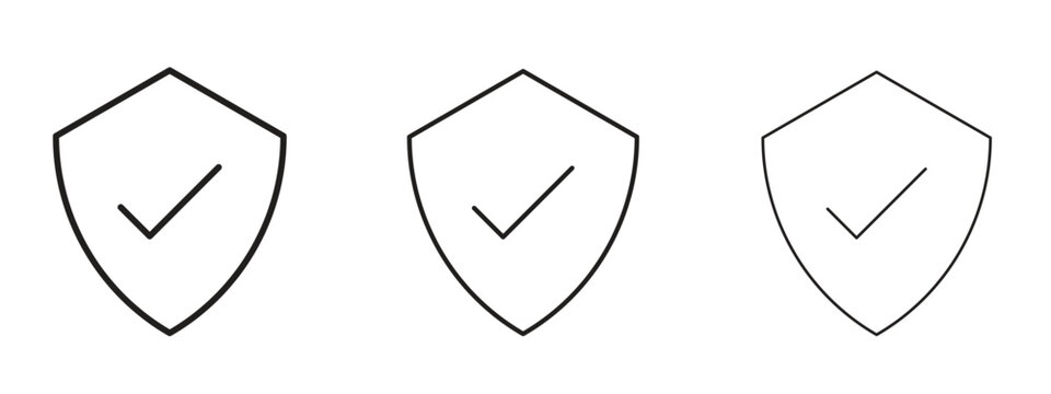 Authentication icon thin line symbol on white background, editable stroke vector illustration