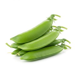 Pile of fresh green snow peas green peas vegetable