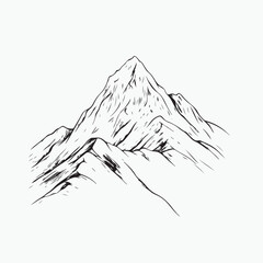 mountain landscape vector