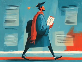 minimalist certificate symbol: elevate your online education space - perfect for student graduation posters and modern learning environments!