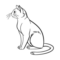cat art line