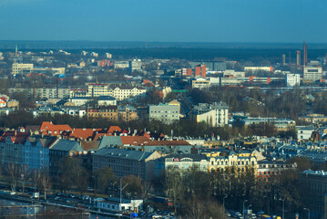 Obraz premium Aerial Panorama of Riga, Latvia – Stunning Bird’s Eye View of the Baltic Capital