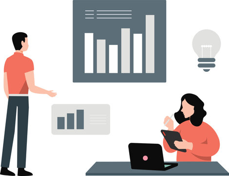 Co workers are working on same project.