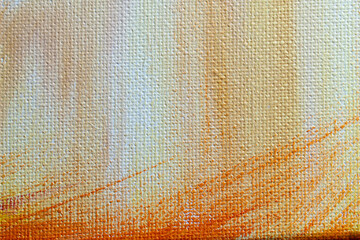 The texture of a canvas painting covered with oil paint