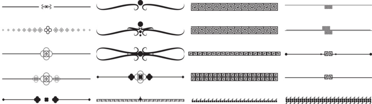 simple text divider set