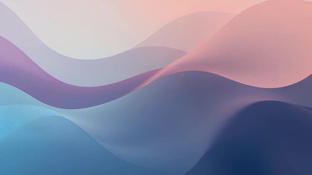 Abstract gradient wave background in purple and peach tones