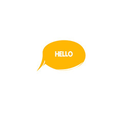 simple design of chat bubble speech bubble